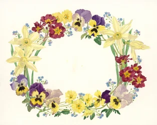 Frühlingsblumen-Oval, 1995